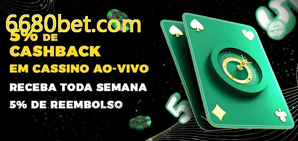 Promoções do cassino ao Vivo 6680bet.com